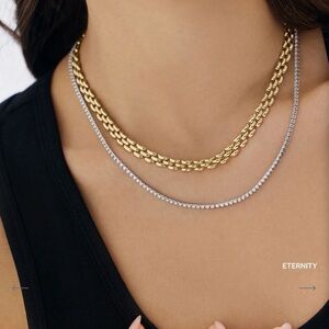 Ring Concierge Mini Diamond Tennis Necklace